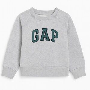 GAP Kids Gray and Green Logo Sweatshirt 4T worn once